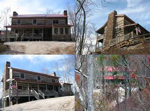 Schrim log cabin restored by Antique American Log Cabins.