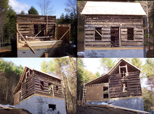 Scout road Ohio log cabin relocated to West Jefferson NC.